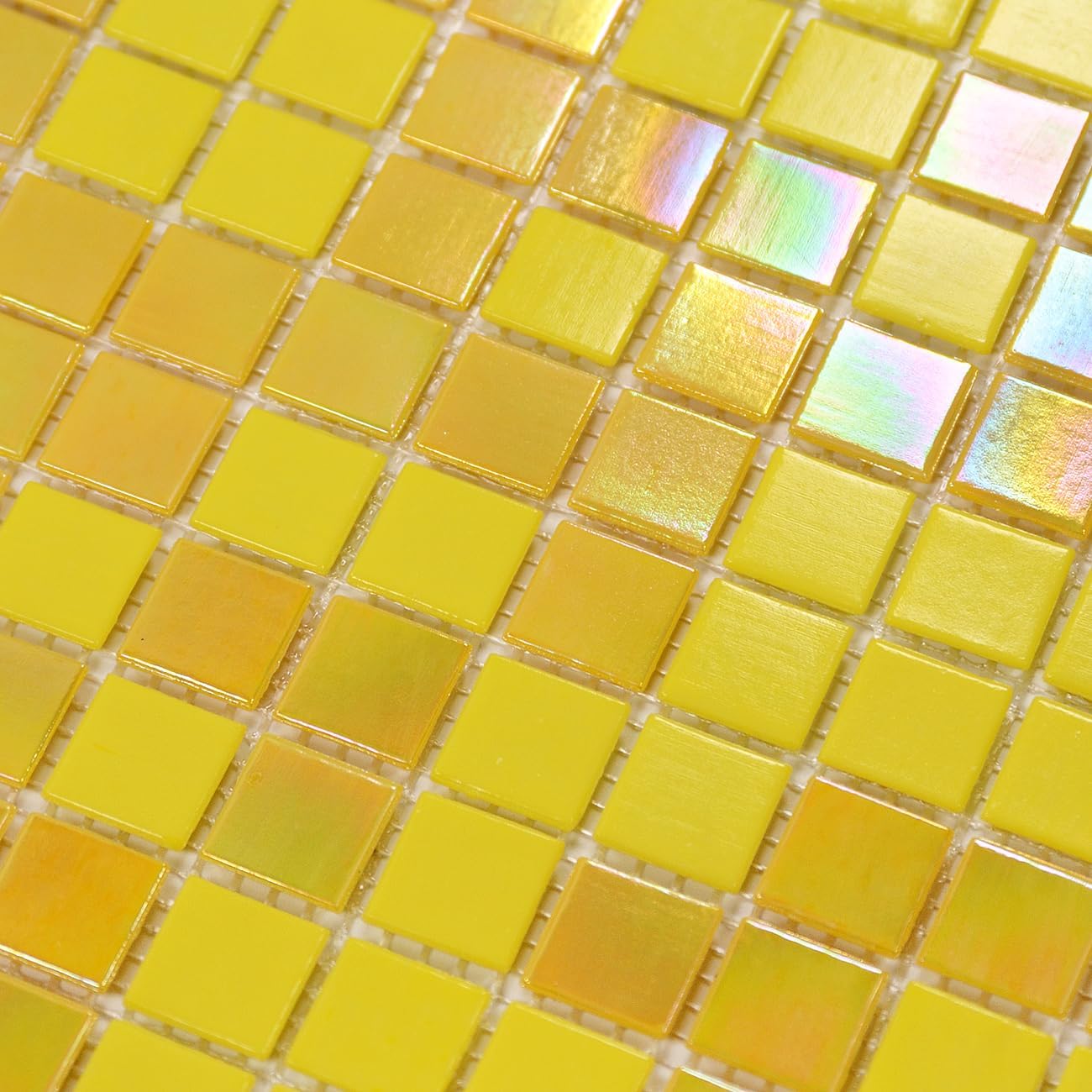 11.5sqft Emerald Green Mosaic Iridescent Bathroom Floor Tile, Pool Tile, Kitchen Backsplash, Bathroom Backsplash and Wall Tiles, Accent Wall, Swimming Pool, Shower, Fireplace,(10pcs, Green)