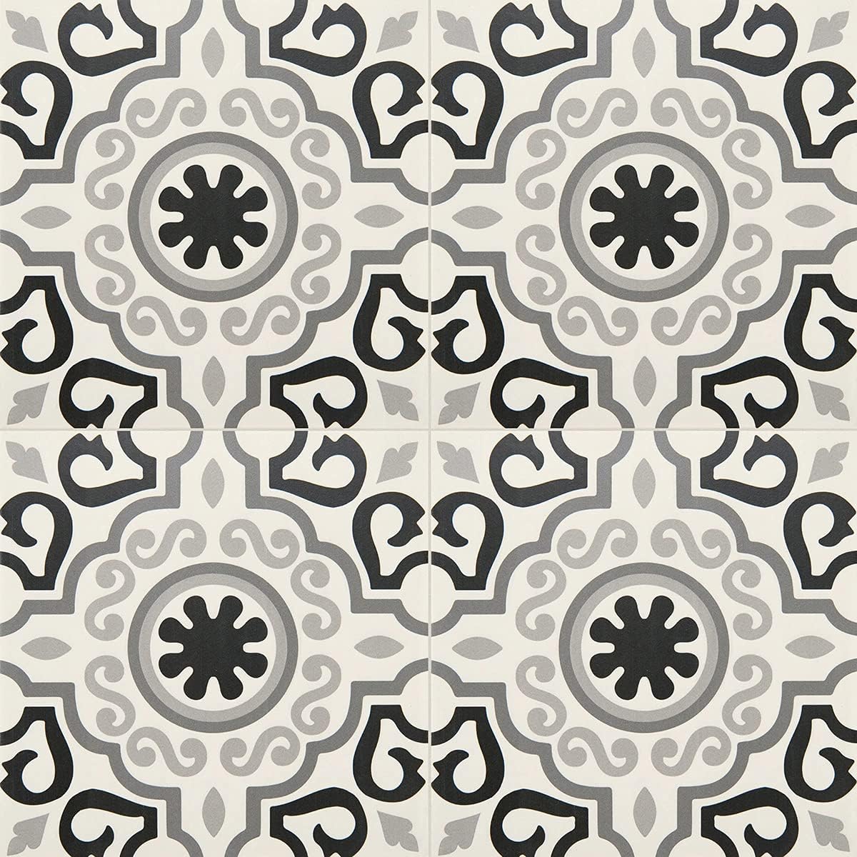 12x12 Marseille Encaustic Pattern Ceramic Tile Floor Wall (12)