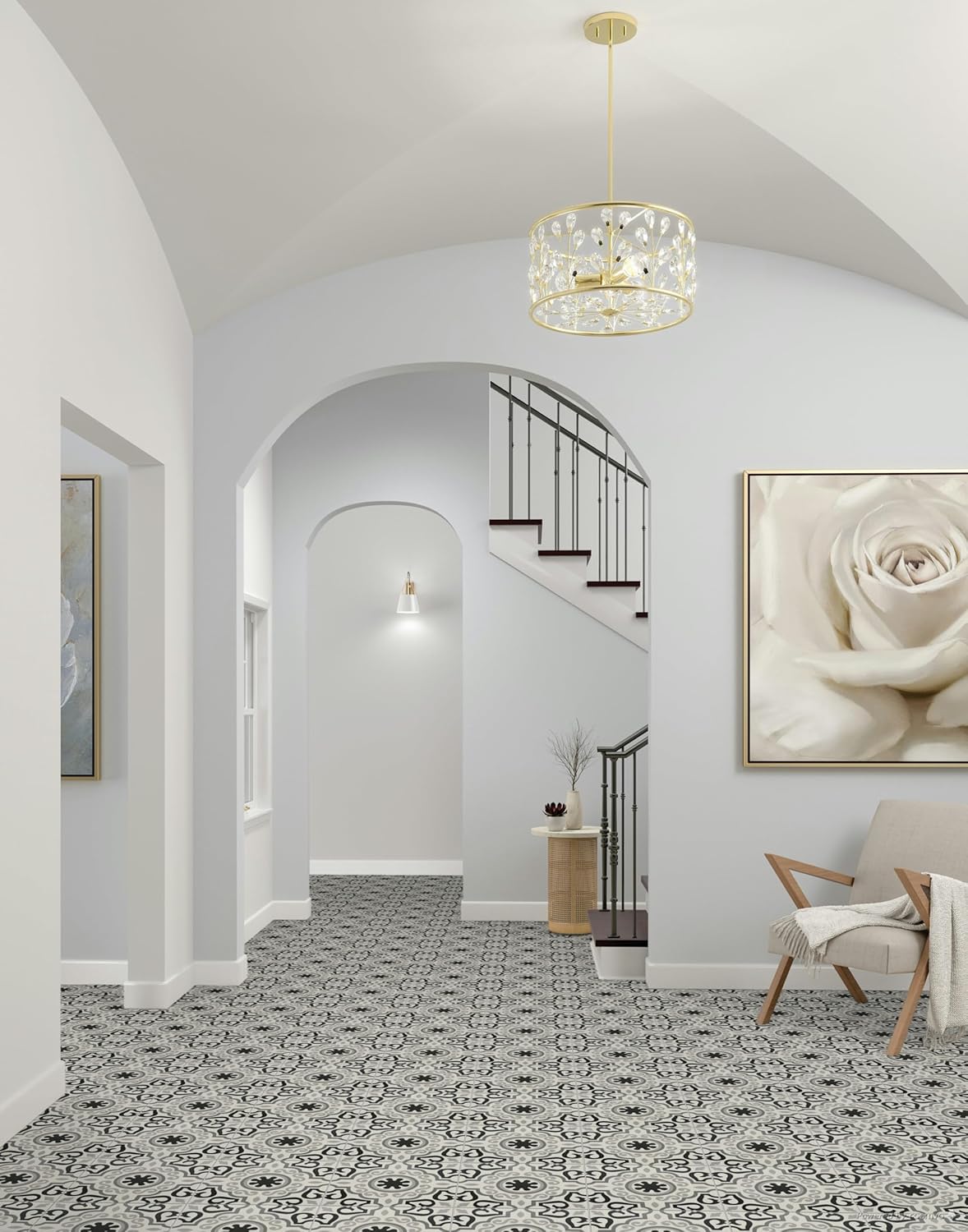 12x12 Marseille Encaustic Pattern Ceramic Tile Floor Wall (12)