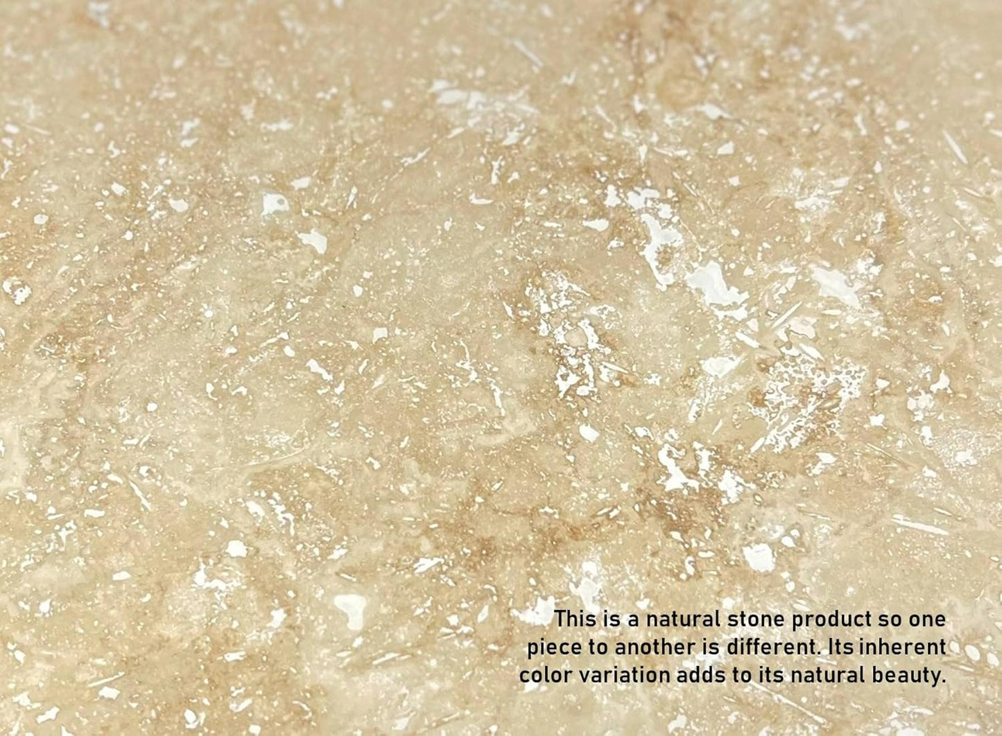 Tenedos 12x12 Tuscany Classic Travertine Natural Stone Tile for Floor, Wall, Pool, Bathroom, Kitchen - 0.38" Thick (Box of 10 Pieces, 10 sq. ft.)