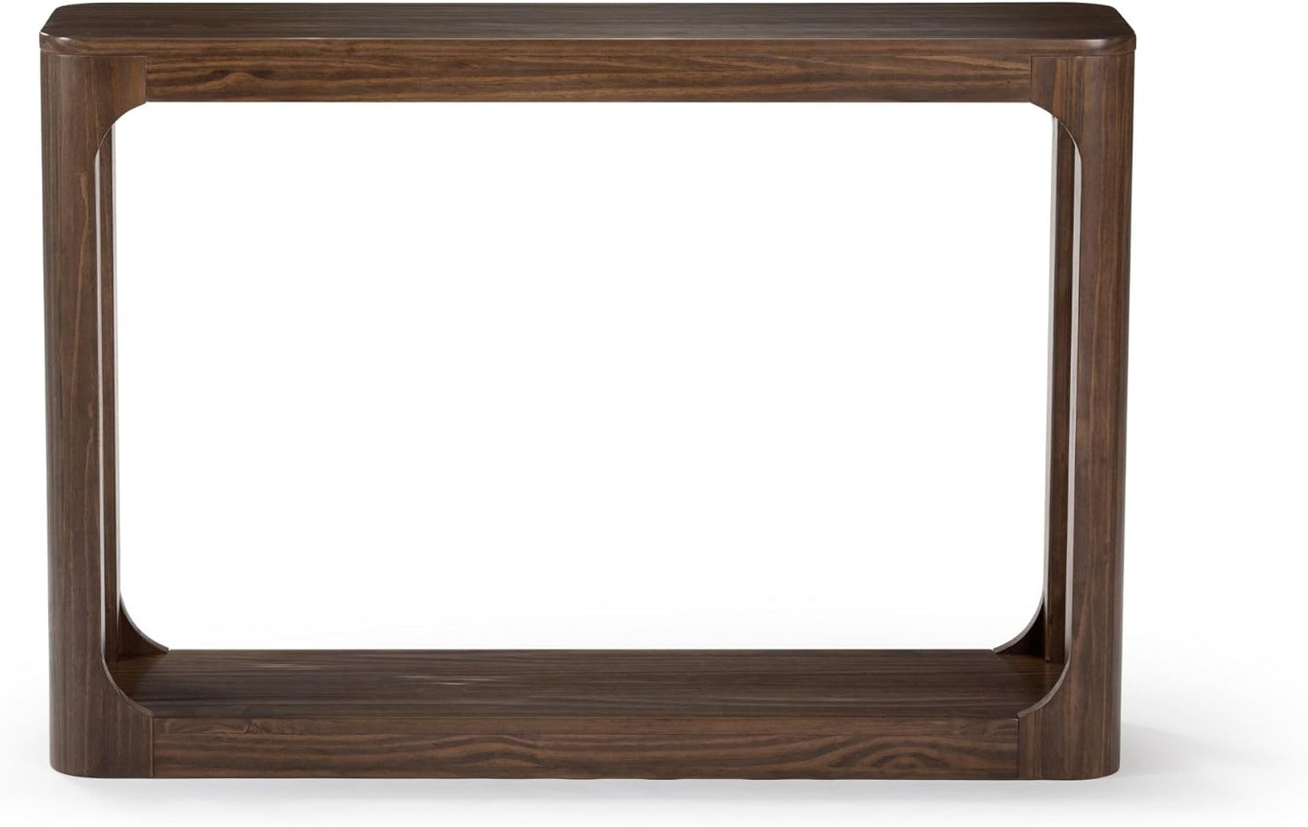 Plank+Beam Forma Console Table, 46 Inch, Solid Wood Sofa Table, Entryway Table for Hallway, Narrow Behind The Couch Table, Console Tables for Entryway, Living Room, Foyer, Easy Assembly, Walnut