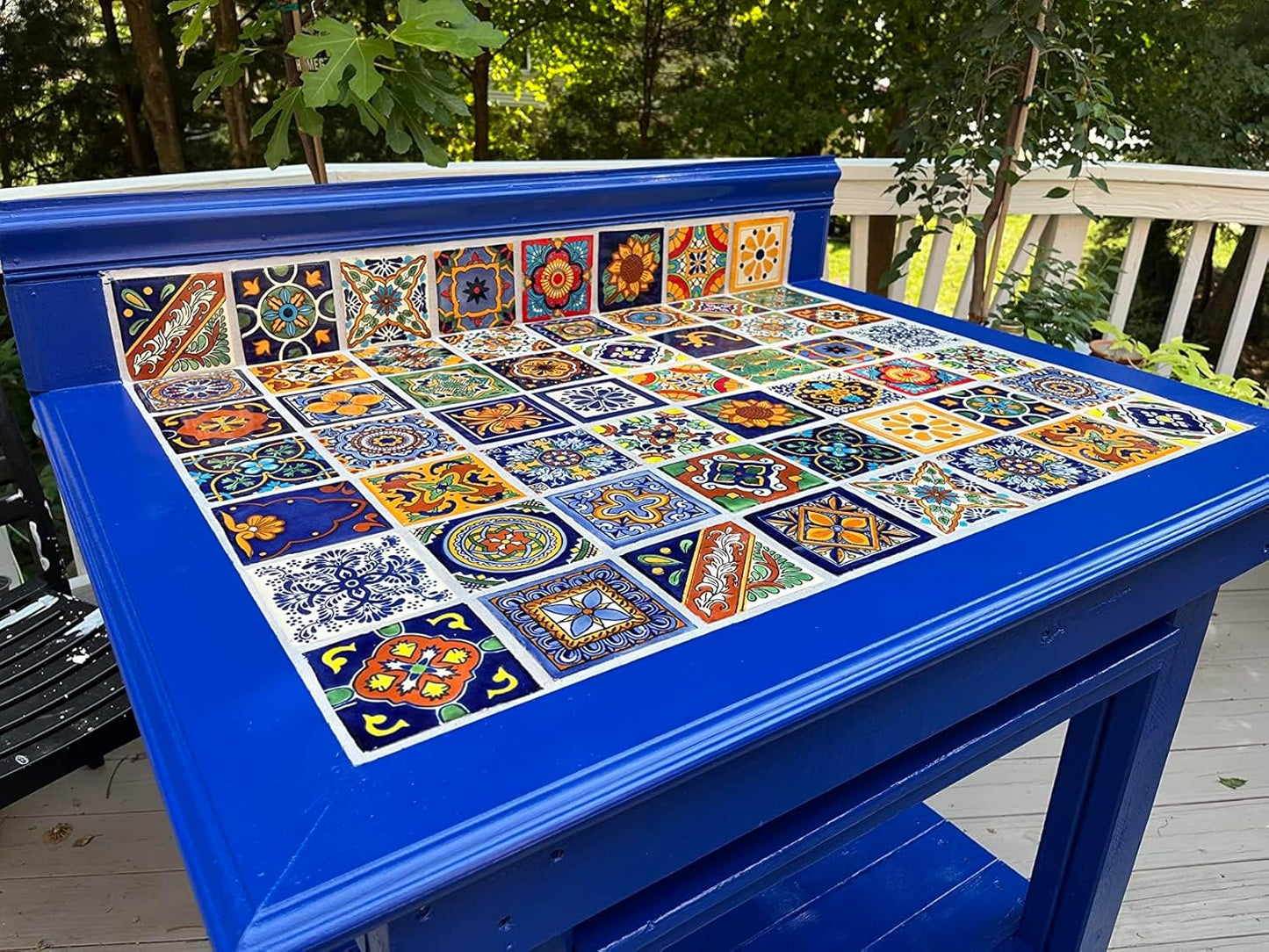 COLOR Y TRADICIÓN 100 Mexican Tiles 4x4 Handpainted Hundred Pieces 50 Different Designs