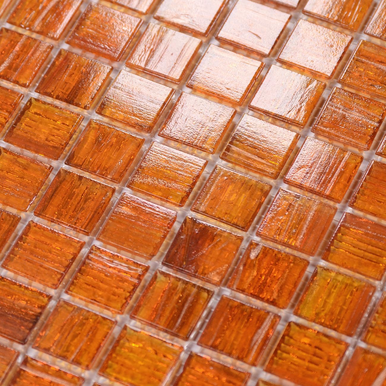 11.5sqft Emerald Green Mosaic Iridescent Bathroom Floor Tile, Pool Tile, Kitchen Backsplash, Bathroom Backsplash and Wall Tiles, Accent Wall, Swimming Pool, Shower, Fireplace,(10pcs, Green)