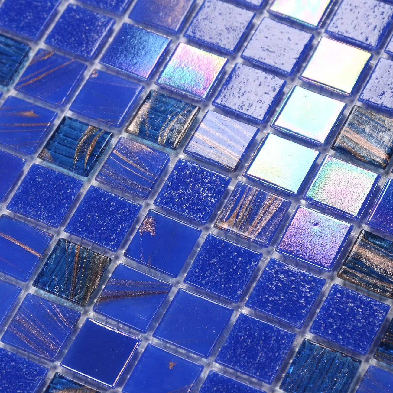 11.5sqft Emerald Green Mosaic Iridescent Bathroom Floor Tile, Pool Tile, Kitchen Backsplash, Bathroom Backsplash and Wall Tiles, Accent Wall, Swimming Pool, Shower, Fireplace,(10pcs, Green)